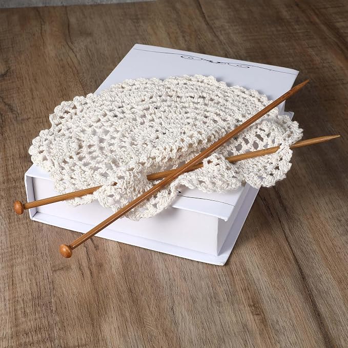 2pcs 4.5mm Bamboo Knitting Needles 10-Inch Long Wooden Knitting Needles Knitting for Beginners Sock,Scarf,Handmade DIY Knitting & Crochet Supplies