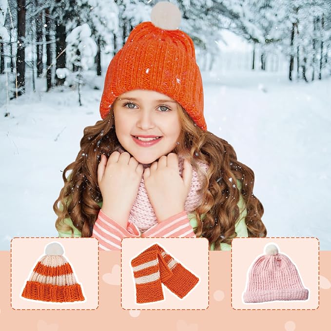 QXHOL Knit Hat Scarf Knitting Loom Kit - DIY Craft Kit for Beginners