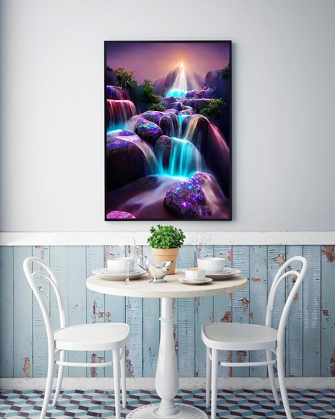 5D Diamond Painting Kits for Adults, Waterfall Diamond Art Kits for Adults