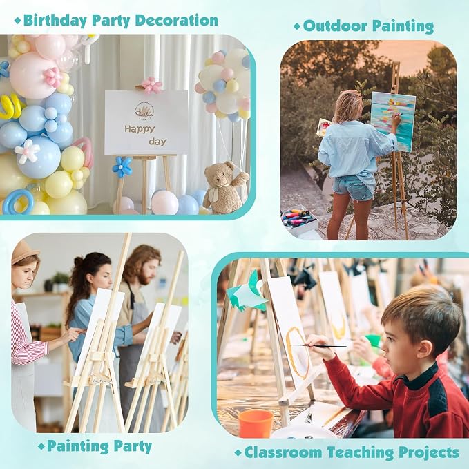 ESRICH Professional Linen Canvas for Painting, 5 Pack Linen Flat Canvas Panels 11x14 Primed Acid Free Blank Canvas Boards for Painting for Artists, Painters