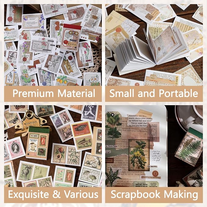 12 Sets 600 Pcs Washi Stickers Aesthetic Sticker Book