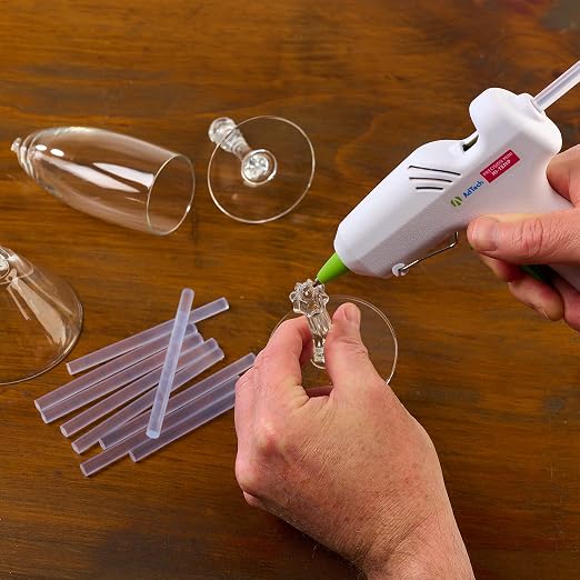 AdTech 8-Inch Mini Hot Glue Sticks, Clear | Multi-Temp, Strong Bonding Adhesive for Crafting, DIY & Repairs | Works with All Mini Glue Guns | Made in the USA