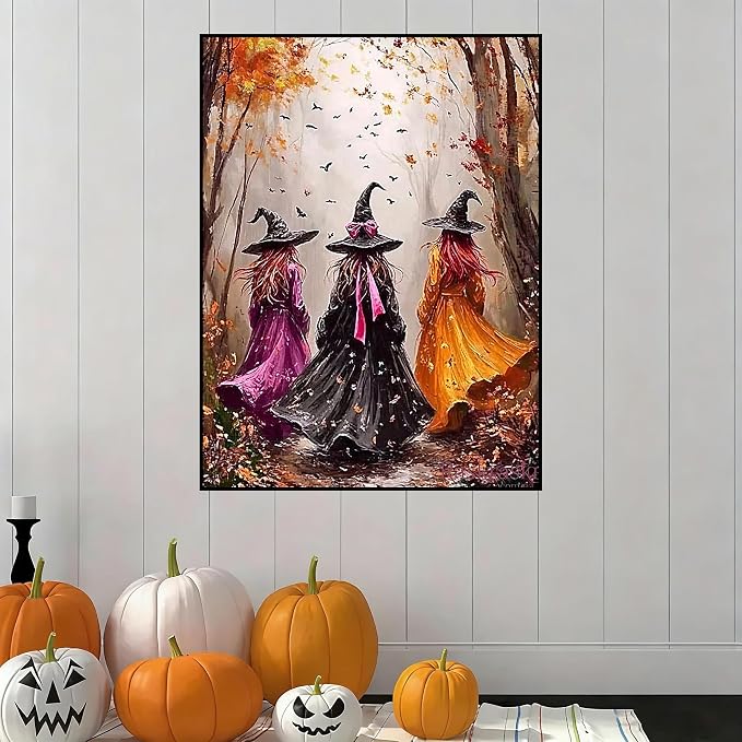 Lophomie Diamond Art Kits for Adults, 5D Halloween Diamond Painting Kits