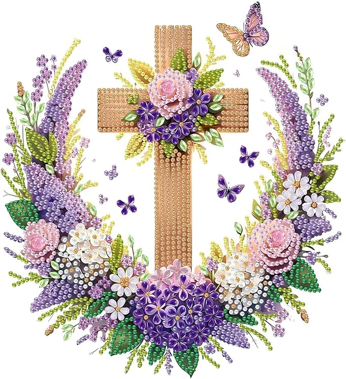 Flowers Diamond Art Kits for Adults Special Shape Diamond Painting