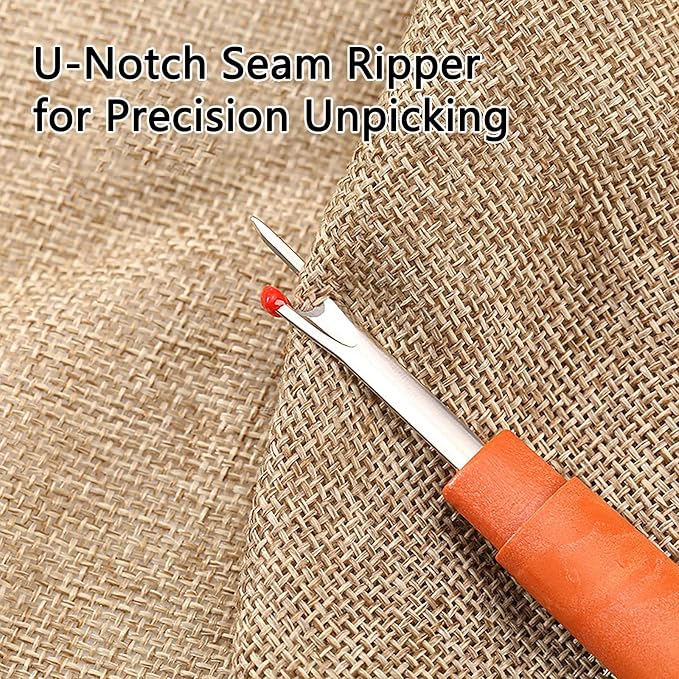 44Pcs Sewing Tool Set, Big Eye Steel Sewing Needle Kit for Hand Sewing