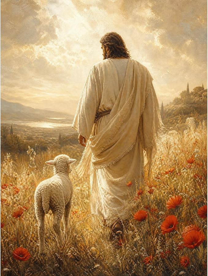 askkqtx Jesus Diamond Art Kits for Adults 12x16 Inch