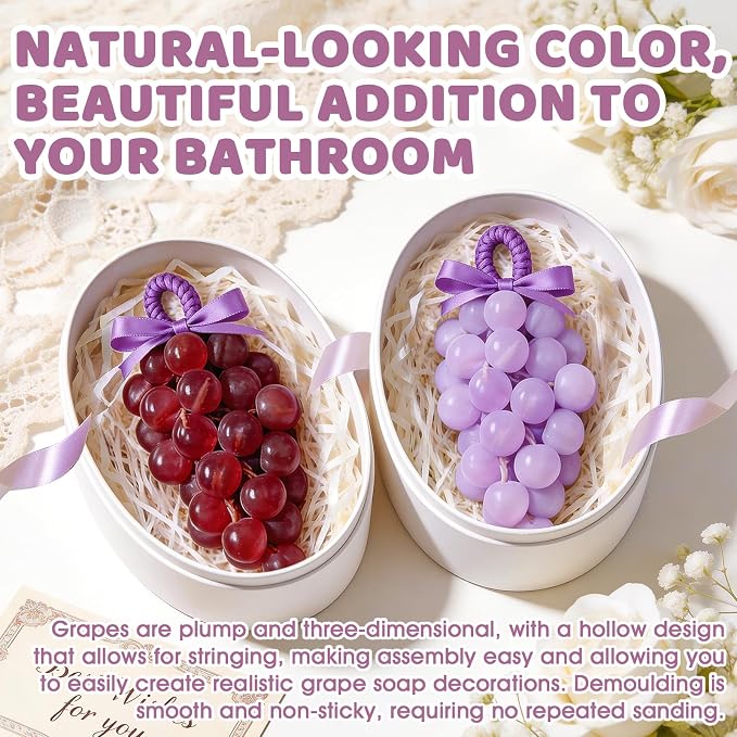 JAOJAO Grape Soap Mould, DIY Grape Soap Making Kit
