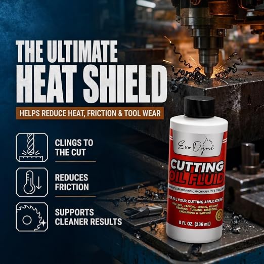 Evo Dyne Cutting Oil 8 oz Metal Cutting Fluid for Drilling & Tapping