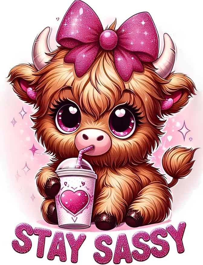 HHMATITS Cow Diamond Art Kits for Adults - Diamond Painting Kits 12x16Inch