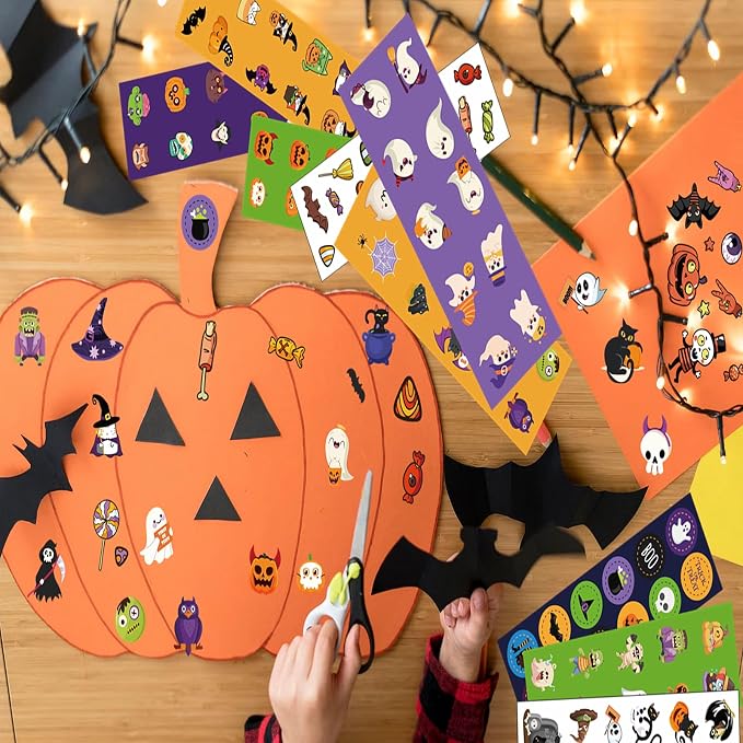 1200+PCS Cute Halloween Stickers for Kids - Party Favors Gifts & Decoration