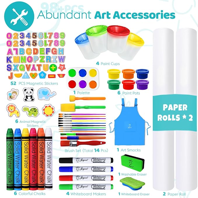 Joyooss Art Easel for Kids Easel for Toddler with Paper roll