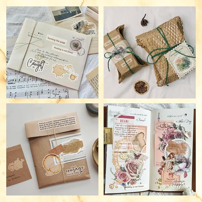 3000+ Pcs Inspirational Quote Pre-Cut Stickers Junk Journal Supplies