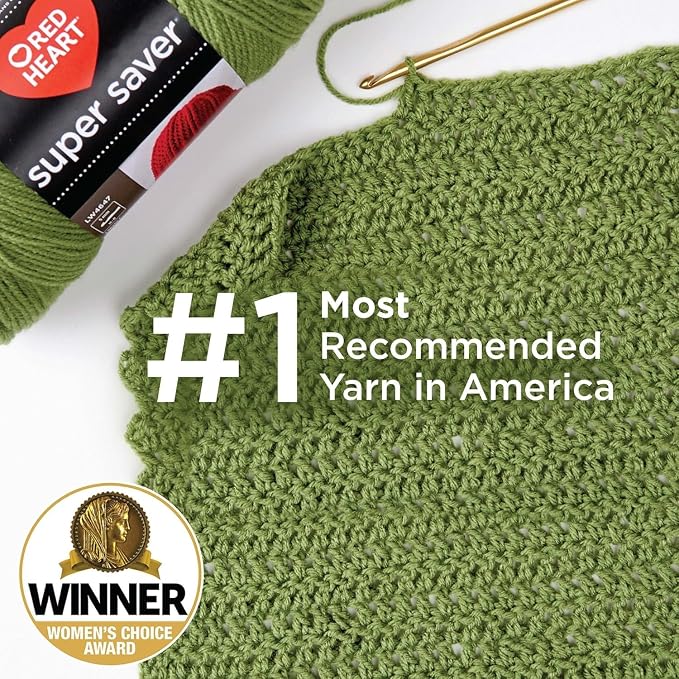 Red Heart Super Saver Economy Yarn, Aran (Pack of 3)
