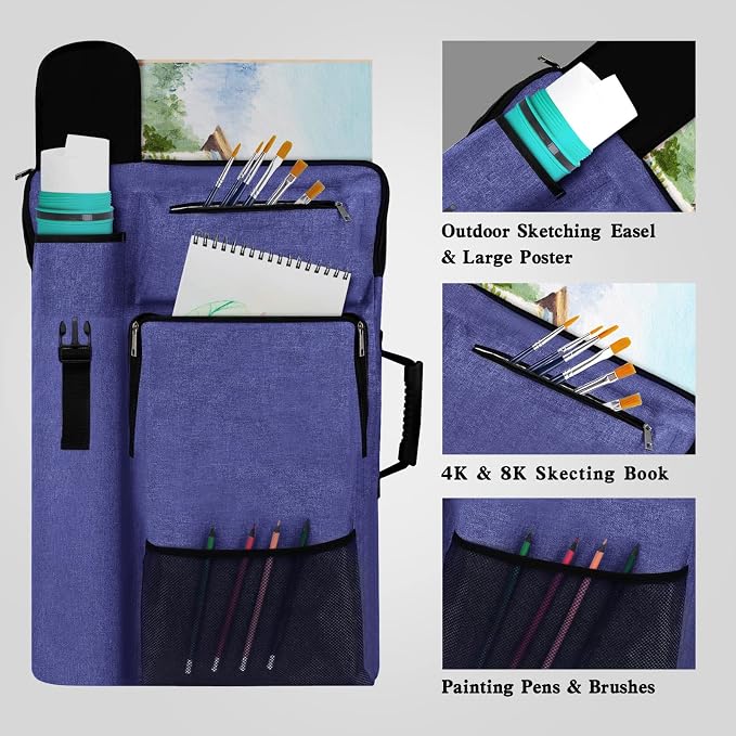 TreochtFUN Art Bags for Supplies Portfolio Case 19 X 25.5 in Artist Folder