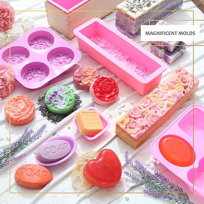 Illumive Deluxe Soap Making Kit - Soap Kit Includes All Soap Making Supplies. DIY Soap Making Kit.