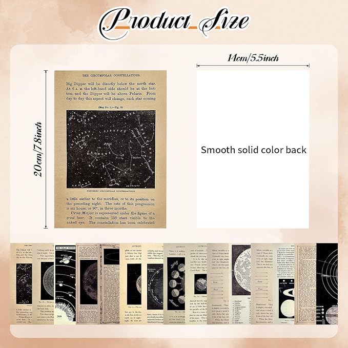 120Pcs Vintage Scrapbook Paper Kit for Junk Journal Supplies Stationery