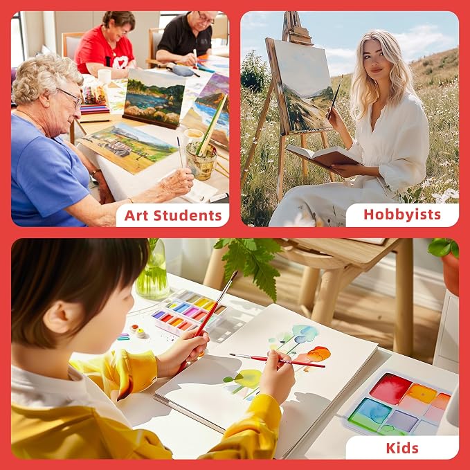 Simetufy 12 Pack 9 x 12 inch Canvas Boards for Painting Canvas Panels | Gesso Primed Acid-Free 100% Cotton for Acrylics Oil Watercolor Tempera Paints