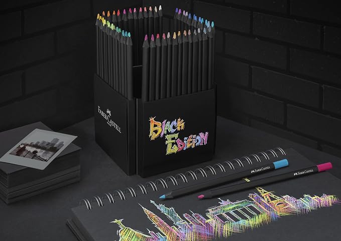 Faber-Castell Black Edition Colored Pencils, 1 Count (Pack of 50)