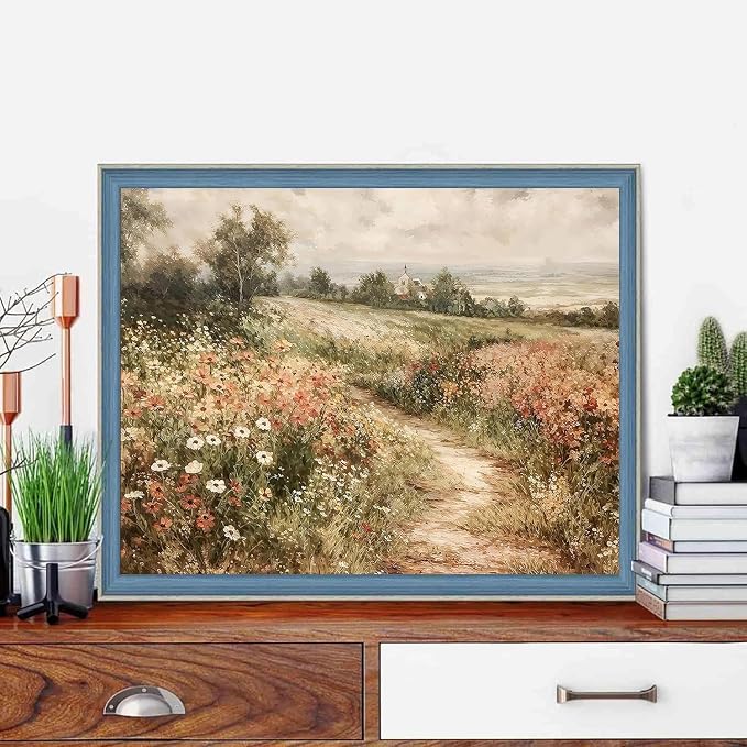 4 Pack Flowers Paint by Numbers Kit for Adults,Color By Numbers for Adults | Flowers and Plants Decor Painting by Number On Canvas, Paint Number Artist Funny Without Frame DIY, Home Wall Decor, 12x16in