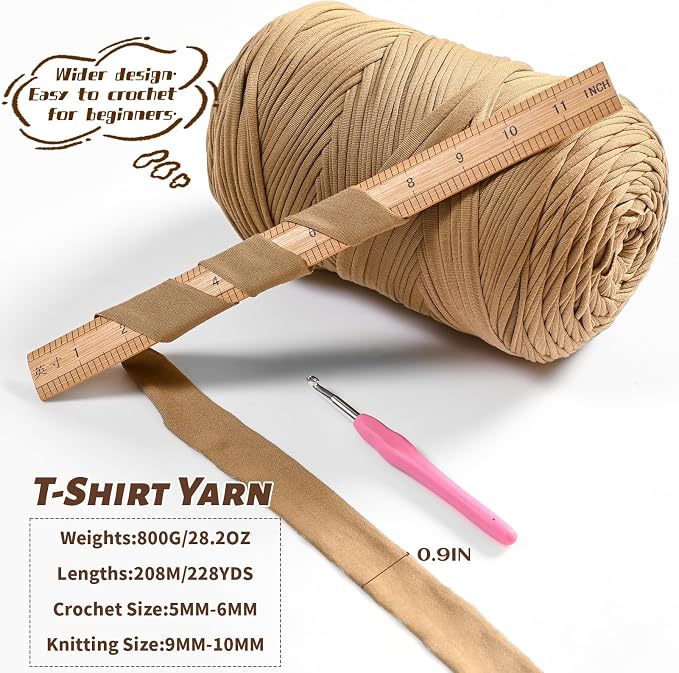 800g T-Shirt Crochet Yarn for Crocheting Crafts/Bags/Basket/Coaster,Hand Knitting Tshirt Yarn for Crochet,228yds T Shirt Yarns with High Elastic Thick Yarns Polyester Fabric（Navy Blue）
