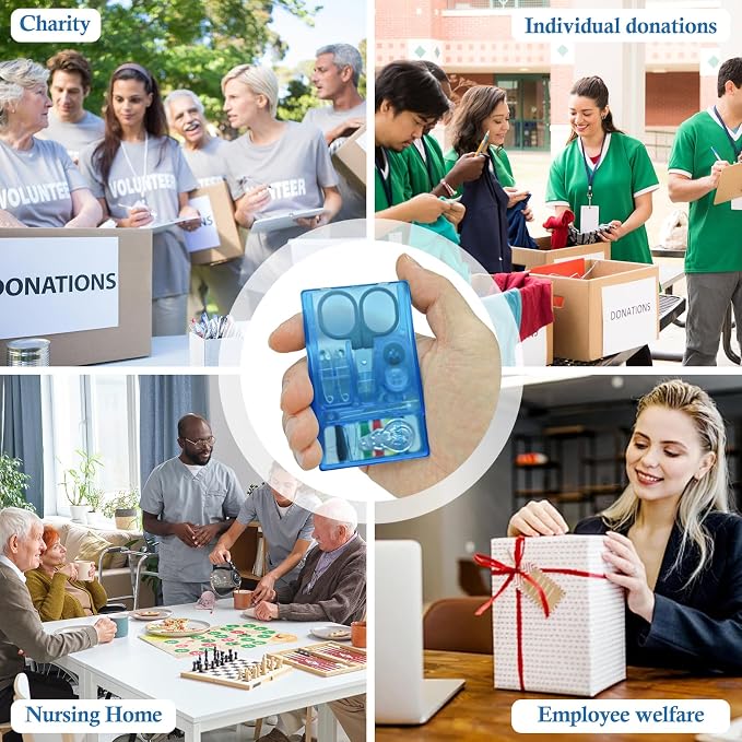 TINSKY 25 Boxes Mini Travel Sewing Kit Quick Fix Sewing Kits Bulk Basic Portable Pre Threaded Needle Emergency Repair Tool for Gifts Beginner Traveler Home Hotel
