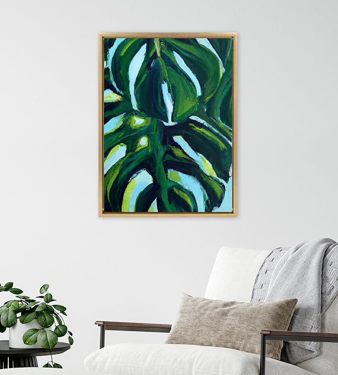 Kate and Laurel Sylvie Blank Framed Canvas Wall Art; 18x24 Bright Gold; Modern Empty Canvas for Paint-Your-Own Art; Ready to Paint Premium Canvas Already Framed