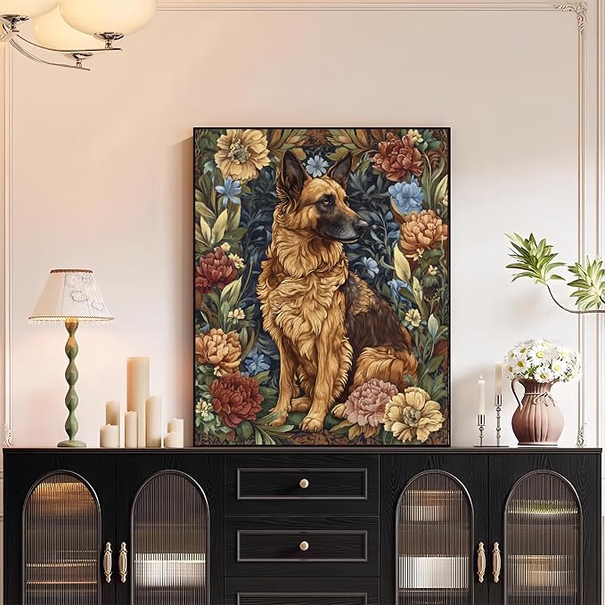 XTCIXAL Paint by Numbers Kit for Adults, Dog, 16X20 Inch | DIY Paint by Number for Adults Beginner, High-Definition Color Canvas, Stress Relief, Home Wall Decor, Gifts, Unframed