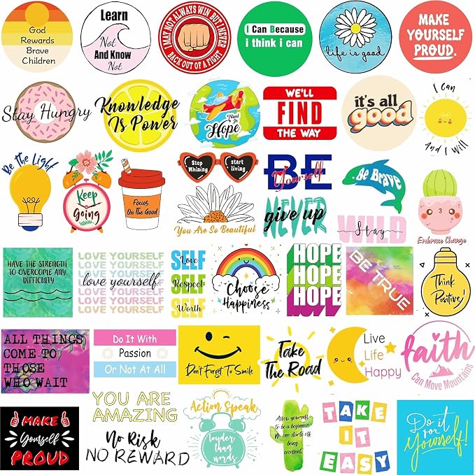 300Pcs Inspirational Scrapbook Motivational Stickers for Vision Board
