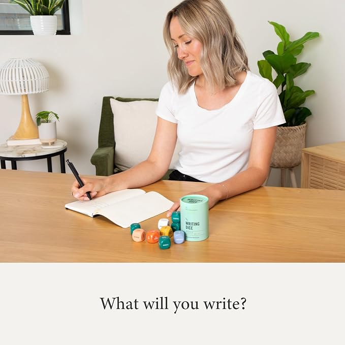 Two Tumbleweeds Writing Dice - Story Prompts to Beat Writer's Block | A highly giftable creative writing tool for Teens & Adults – Gift for Authors, Teachers & Storytellers – Set of 9 Dice