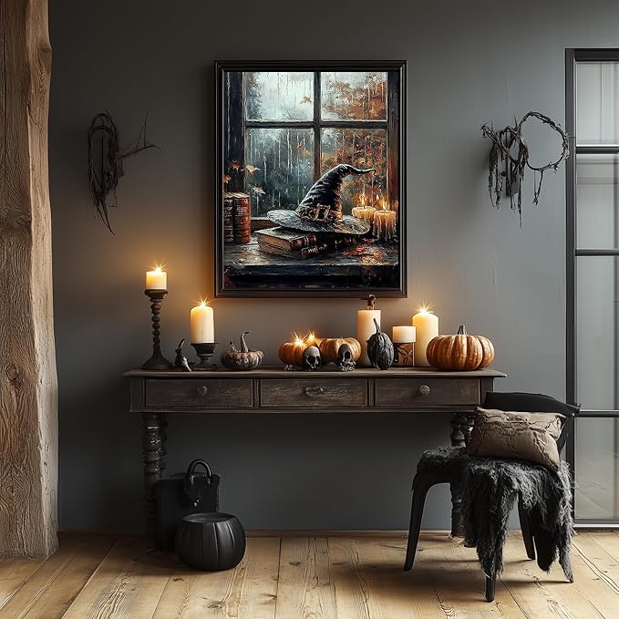 Fall Paint by Numbers Kit for Adults, Adult Paint by Number Kits 16x20 Inch | Halloween Painting by Numbers for Adults, Acrylic Paint, DIY Crafts for Adults, Ideal Gifts or Home Wall Decor, Frameless