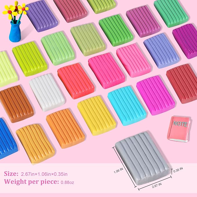 Aestd-ST Polymer Clay Kit 72 Colors, Oven Bake Modeling Clay for Kids | Molding Clay Kit, 20 Sculpting Tools & 82 DIY Accessories, Easy to Shape, Non-Sticky, Storage Box, Gift for Kids & Adults
