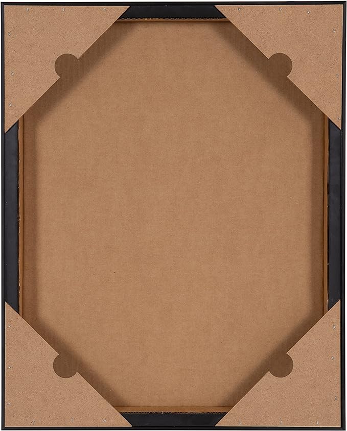 Kate and Laurel Sylvie Blank Framed 18x24 Gold Beaded Gold; Vintage Modern Empty Surface for Paint-Your-Own Art