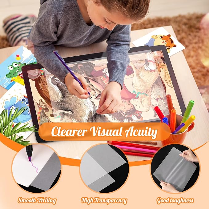 120 Sheets 8.5”x 11” Tracing Paper, Loose Translucent Trace Drawing Paper | 25 lb/41 gsm, for Drawing Pad Book Sketchbook Coloring Painting, Sketching, Overlaying, Vellum Paper Trace Tracing Paper