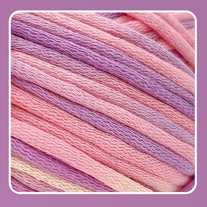 3.5Oz/120yds Beginner Easy Yarn for Crocheting and Knitting;Worsted-Weight Medium #4;Cotton Blend Yarn for Beginners Amigurumi DIY(Periwinkle,1 Skein)