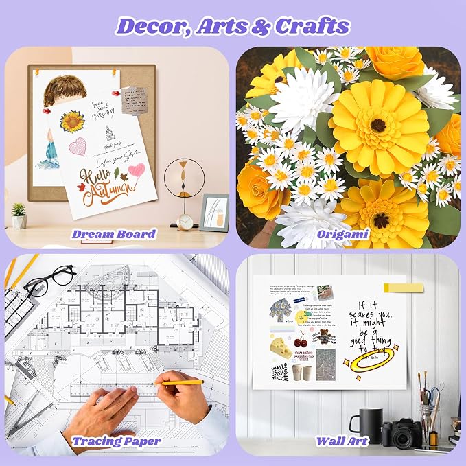 Drawing Paper, 9"x12" Craft Art Paper, 65 Sheets Loose Drawing Paper Bulk | 68lb/100gsm Artist Sketching Easel Poster Paper Bulk,Art Supplies for Kids Adults,Arts & Crafts, White Construction Coloring