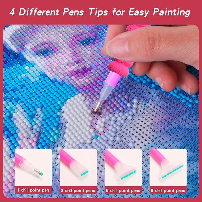 LYMUSUMI Diamond Art Storage Containers 60 Slots Diamond Painting Tools