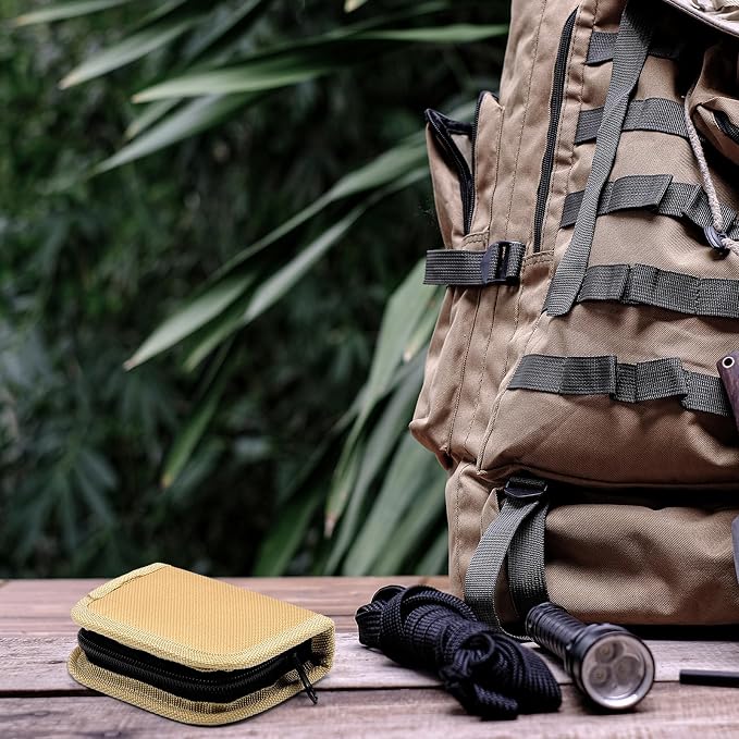 Suncalla 1 Pack Military Survival Sewing Kit Travel Emergency,Brown