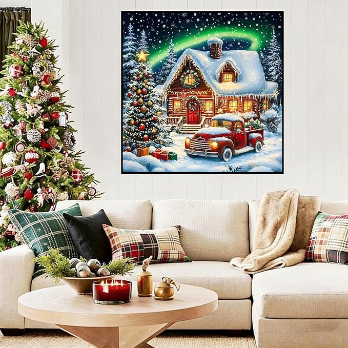 Lophomie Christmas Diamond Art Kits for Adults, 5D Diamond Painting Kits