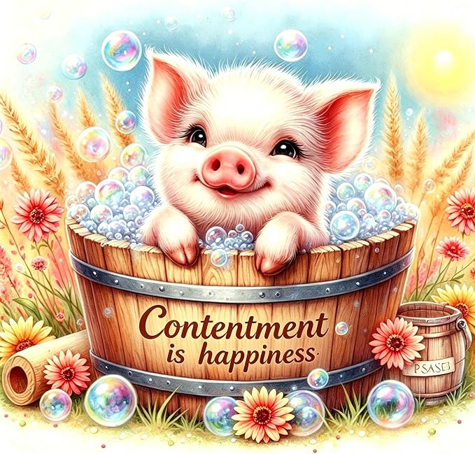 Benjenes Pig Diamond Art Kits for Adults, Cute Diamond Painting