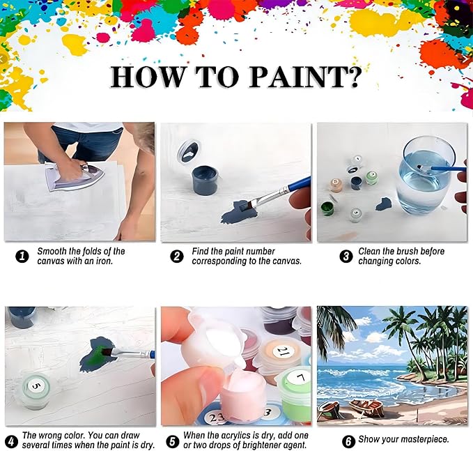 Flower Paint by Number for Adults, Paint by Numbers for Adults Beginner | Florals Paint by Numbers, DIY Acrylic Oil Easy Painting by Numbers for Gift Home Wall Decor (Flowers, 16x20 inch) Frameless