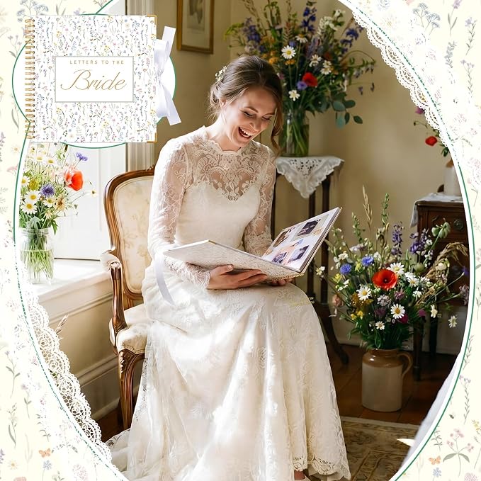 Humyoun Letters to Bride Scrapbook,12 X 12 Inch,Wildflower,Colorful