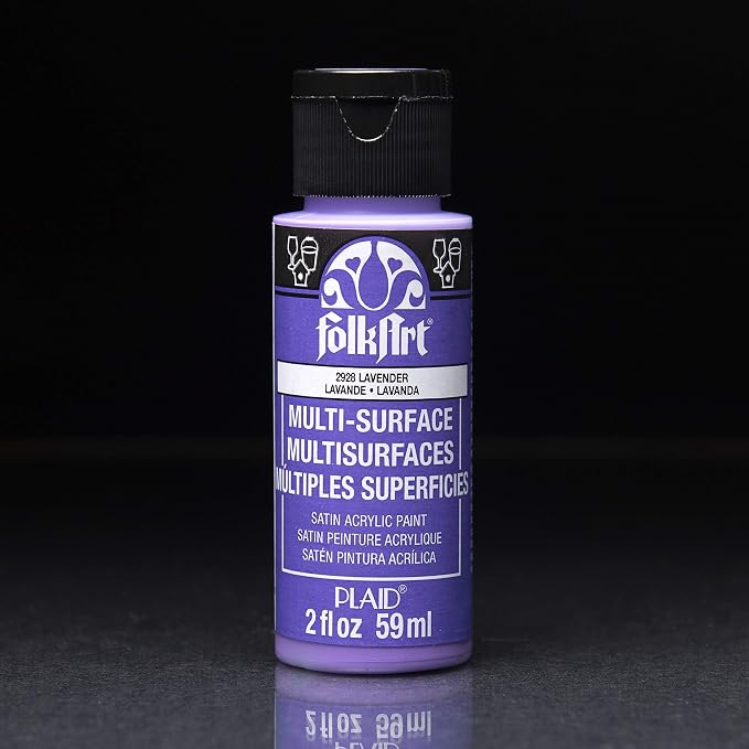 FolkArt 16 Piece Multi Surface Acrylic Craft Paint Set Formulated to be Non-Toxic that is Perfect for Beginners and Artists, Bright Colors Count, 2 Fl Oz (Pack of 16)