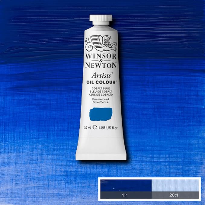 Winsor & Newton Artists' Oil Paint, 37ml Tube, Cobalt Blue