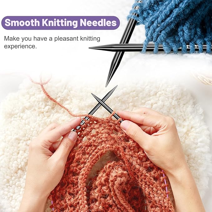 Katech Interchangeable Knitting Needles Set- 9 PRS Circular Knitting Needle