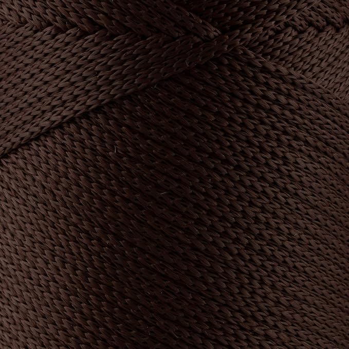 S Sensy 2mm - Premium Polypropylene Macrame Cord, 5 Skein Brown, 252 Yards