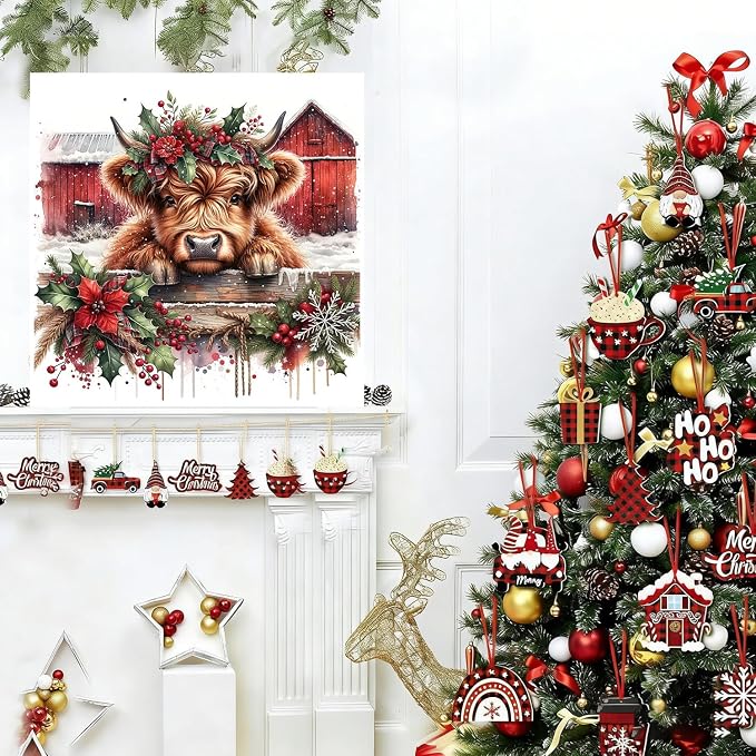 Lophomie Christmas Diamond Art Kits for Adults, 5D Diamond Painting Kits