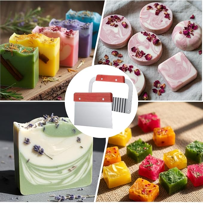 Loaf Soap Making Cutting Kit,Bamboo Cutting Box,Soaps, 48oz Silicone Molds