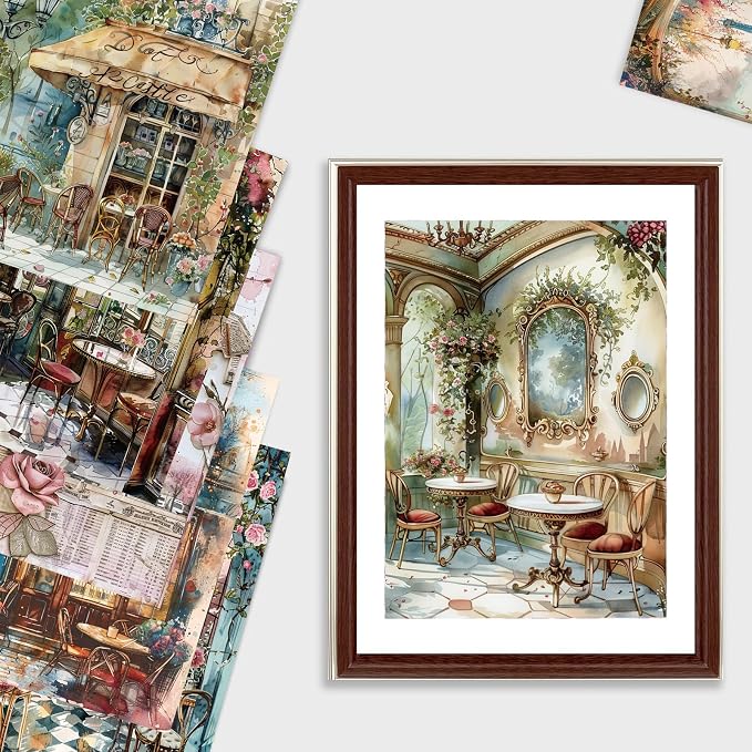24 Sheets 6"x6" Scrapbook Paper Single-Sided Pattern Decorative Paper