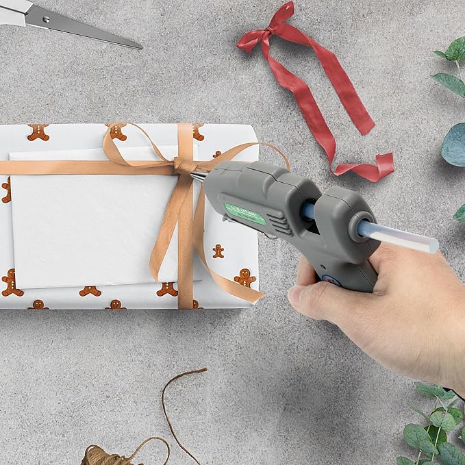 SHJADE Hot Glue Gun with 30 Glue Sticks, 20W Mini Hot Melt Gun Kit(Grey)