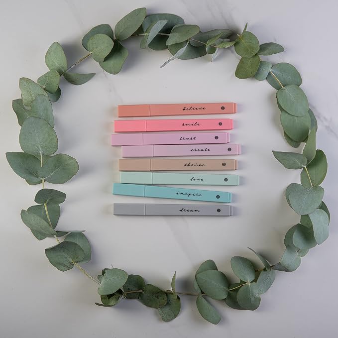 DIVERSEBEE Bible Highlighters with Soft Chisel Tip, No Bleed (Boho)